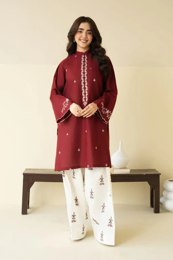 Claret Farshi Shalwar